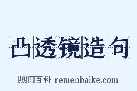 凸透镜造句是什么意思的图片